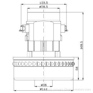 vacuum cleaner motor dry-wet